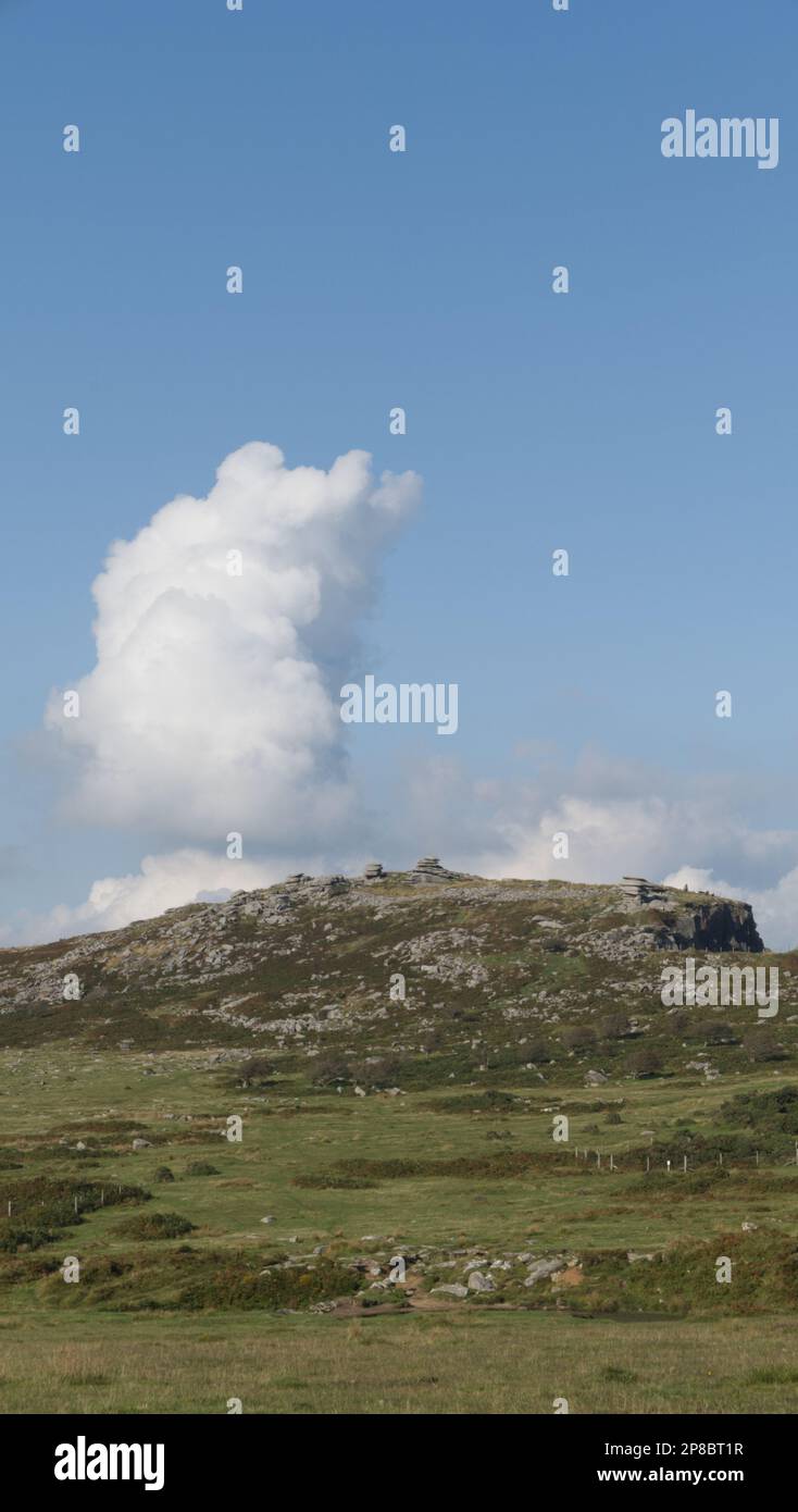 Stowes Hill and the Cheesewring on Bodmin Moor, Cornwall Stock Photo