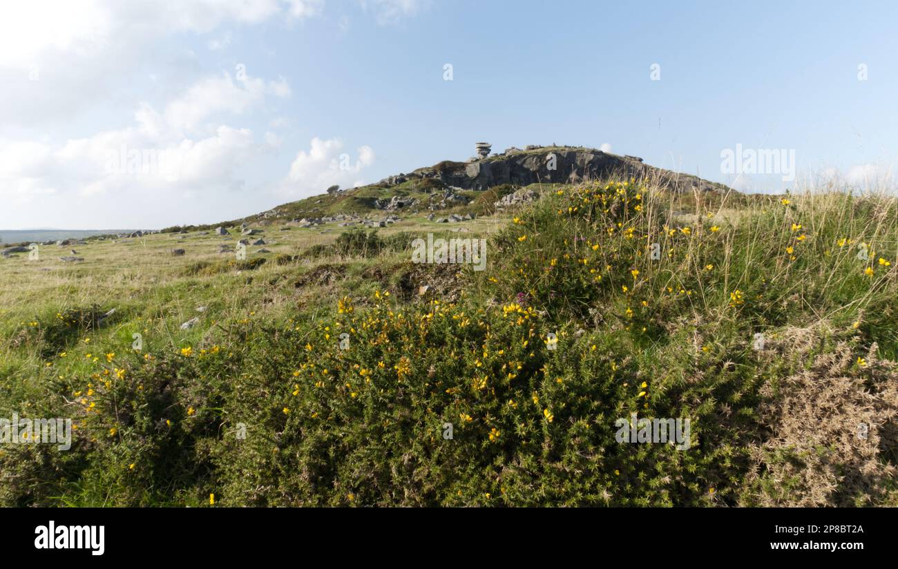 Stowes Hill and the Cheesewring on Bodmin Moor, Cornwall Stock Photo