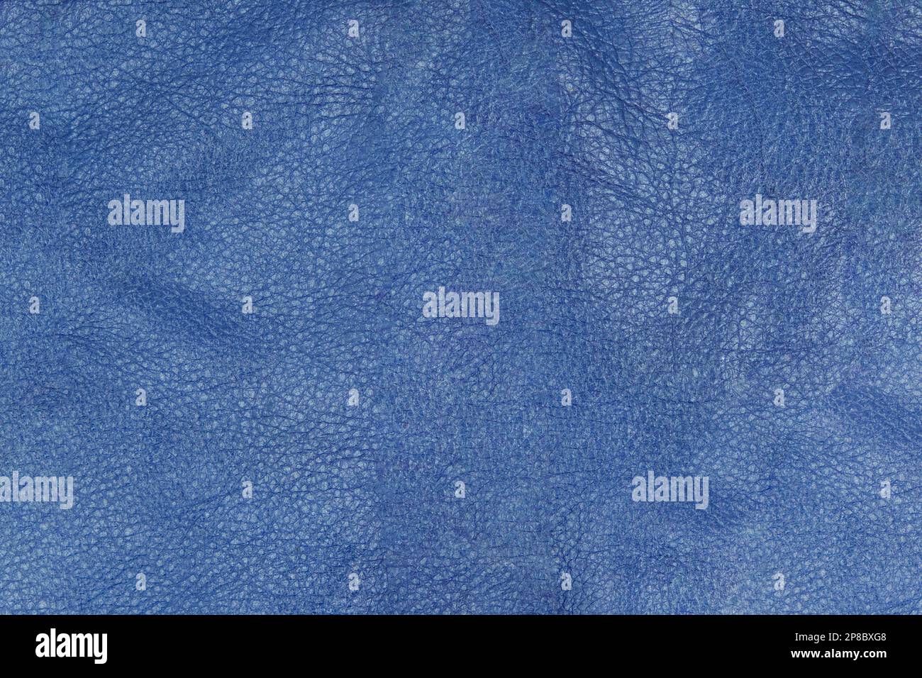 Blue leather cut as background textured and wallpaper. Rustic style Stock Photo