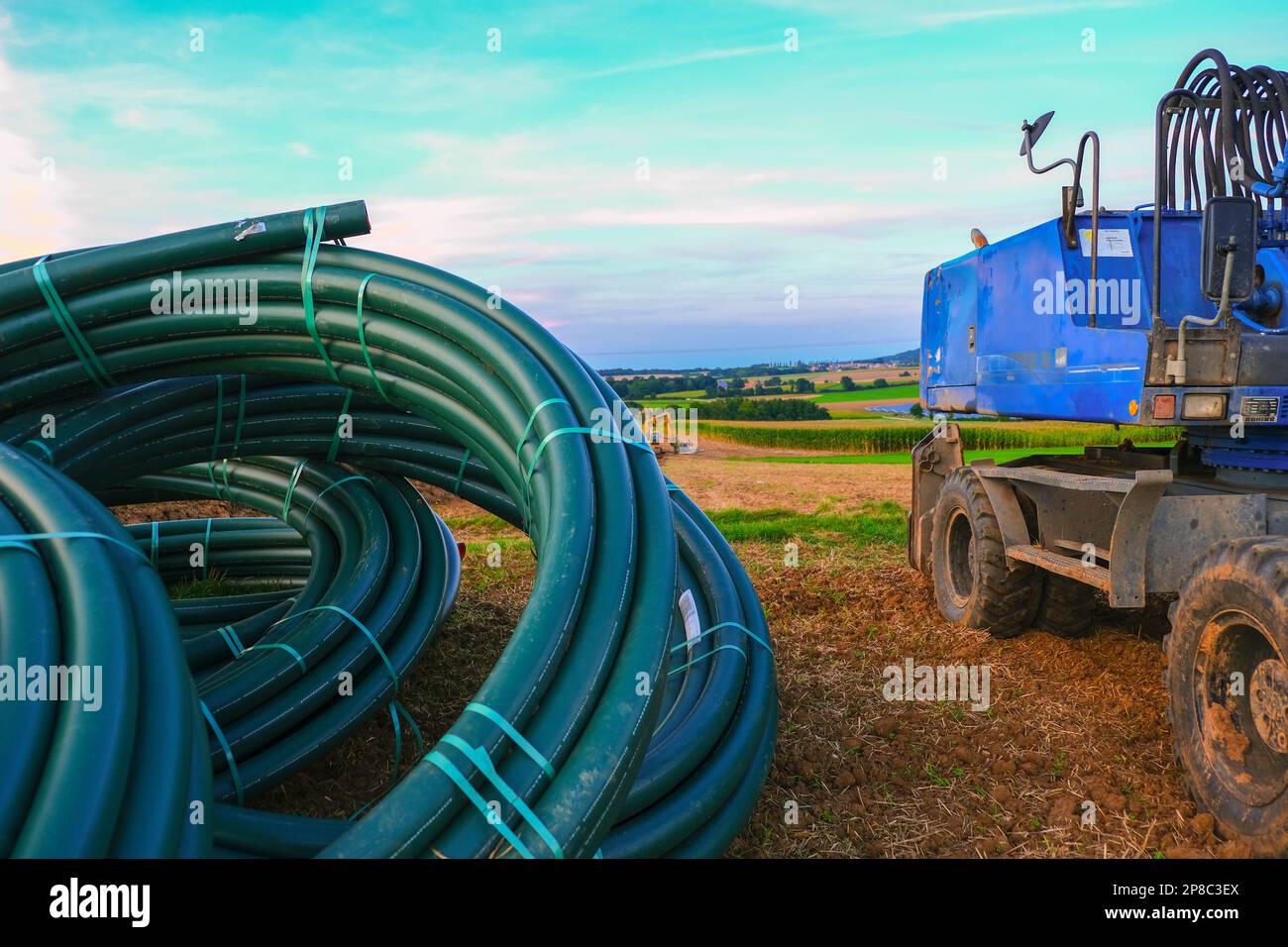 Technique and equipment for water supply.Water pipes and construction