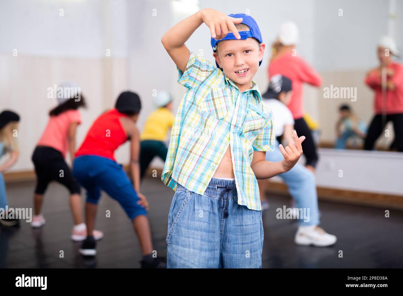 Boy hip-hop dancer posing at studio Stock Photo - Alamy