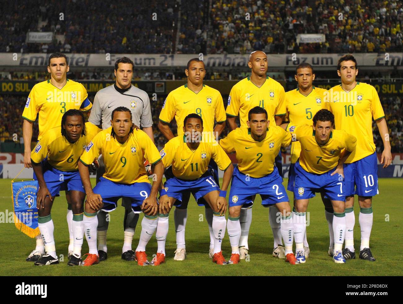 Brazil Players Pose Team Picture Prior Editorial Stock Photo - Stock Image