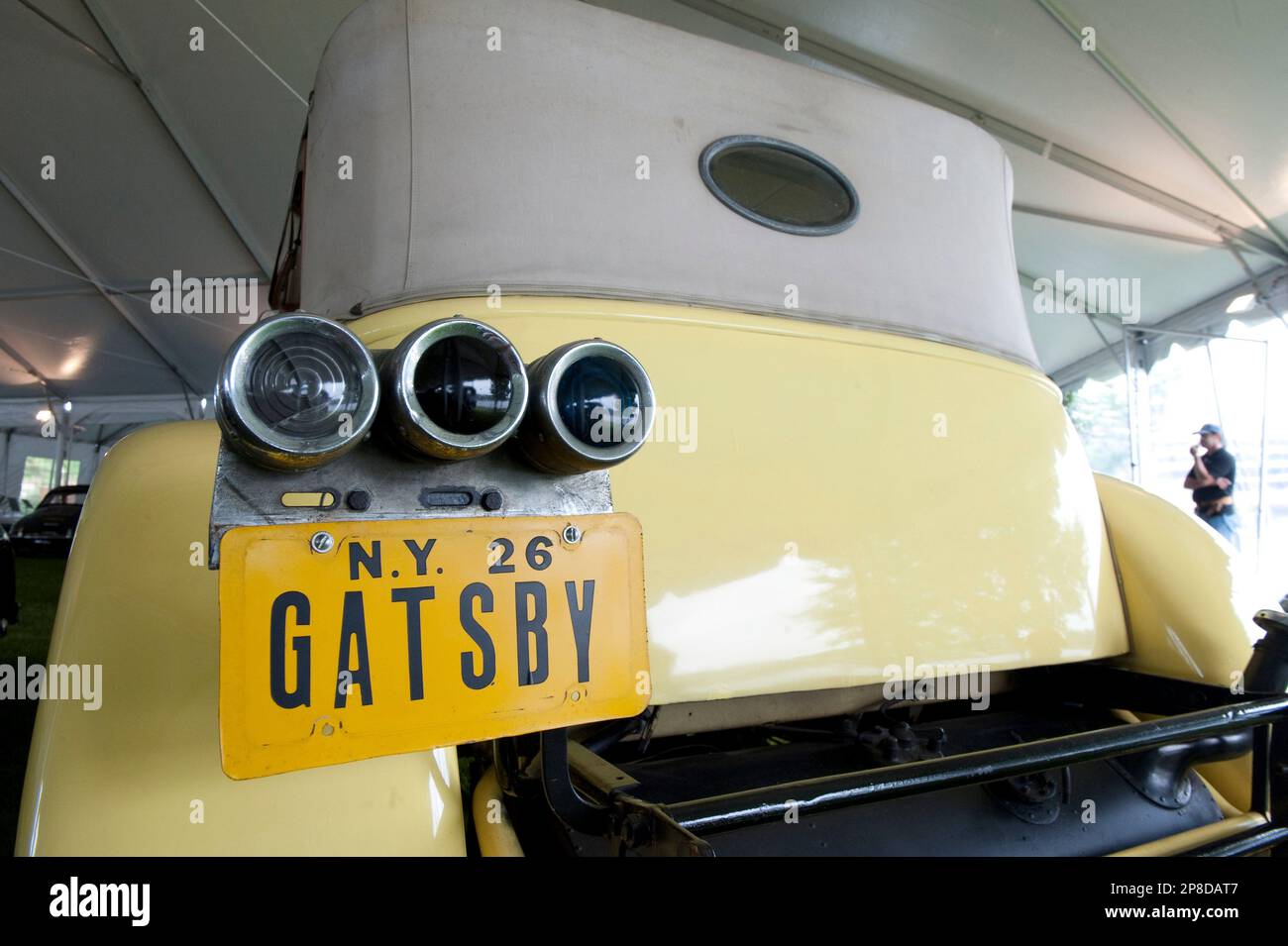 The back of a 1928 Rolls Royce Phantom 1 Ascot Tourer driven by Robert