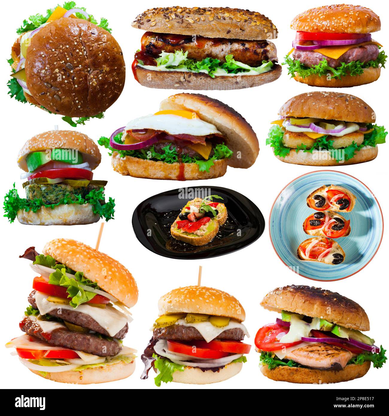 Collection of various fast food dishes Stock Photo - Alamy