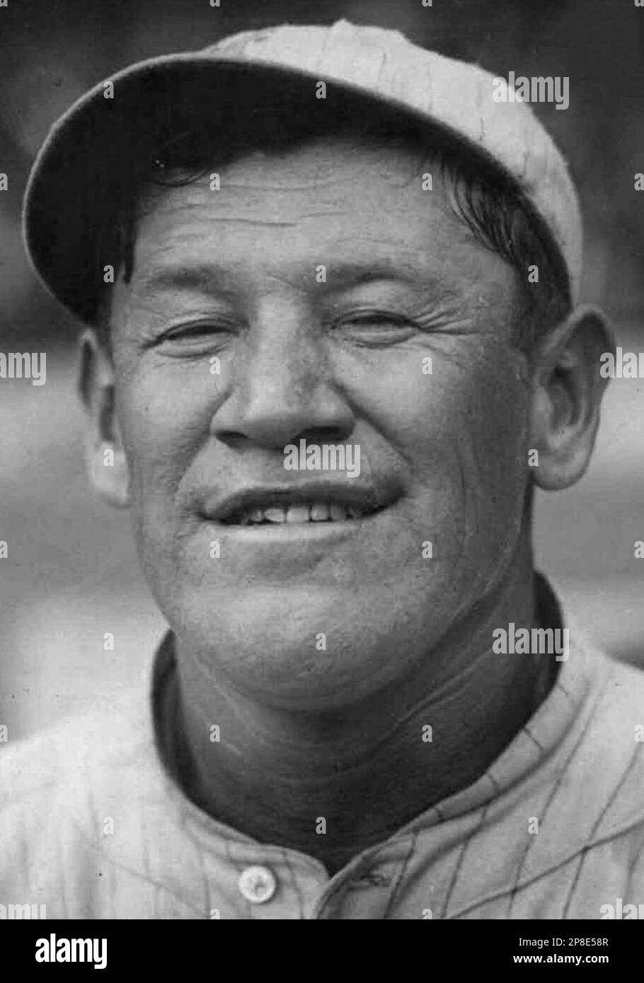 Professional baseball player Jim Thorpe as a member of the New York Giants. Stock Photo