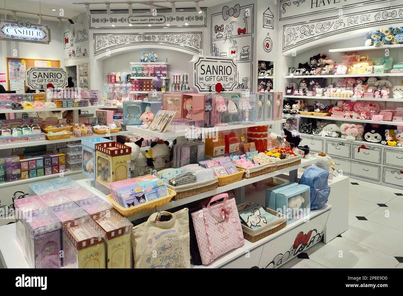 SHANGHAI, CHINA - MARCH 9,2023 - A general view of the SANRIO gift gate  store in Shanghai, China, March 9, 2023. Sanrio has several brands,  including Stock Photo - Alamy