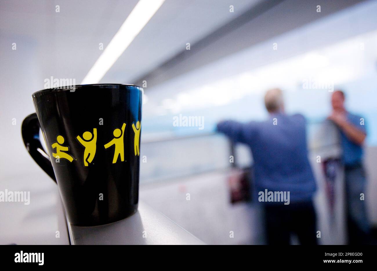 FILE In this May 12, 2008 file photo, the AOL Running Man logo