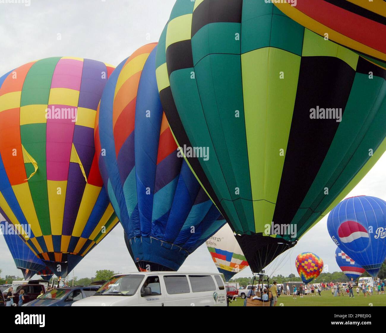 Hot air balloons are shown at the 32nd Annual Alabama Jubilee Hot Air ...