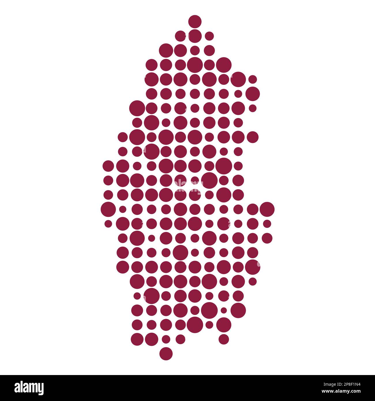 Qatar Map Silhouette Pixelated generative pattern illustration Stock ...