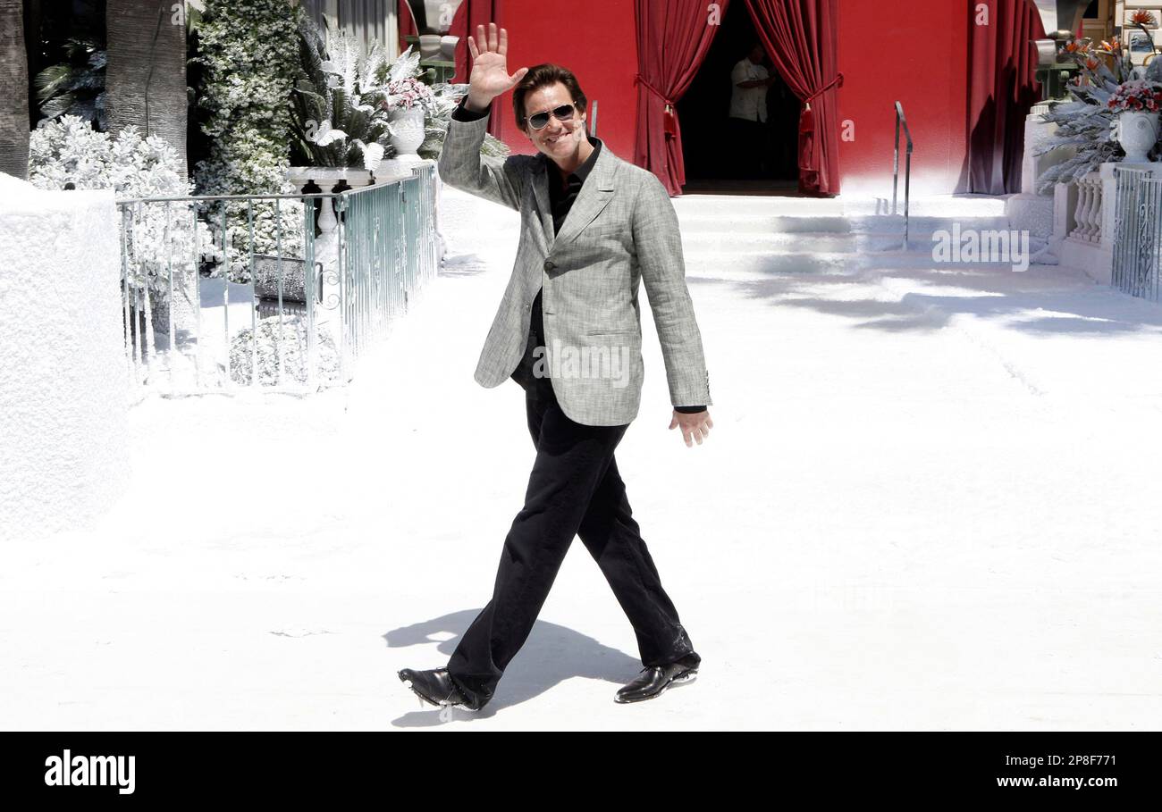 Canadian actor Jim Carrey poses during the photo call for 