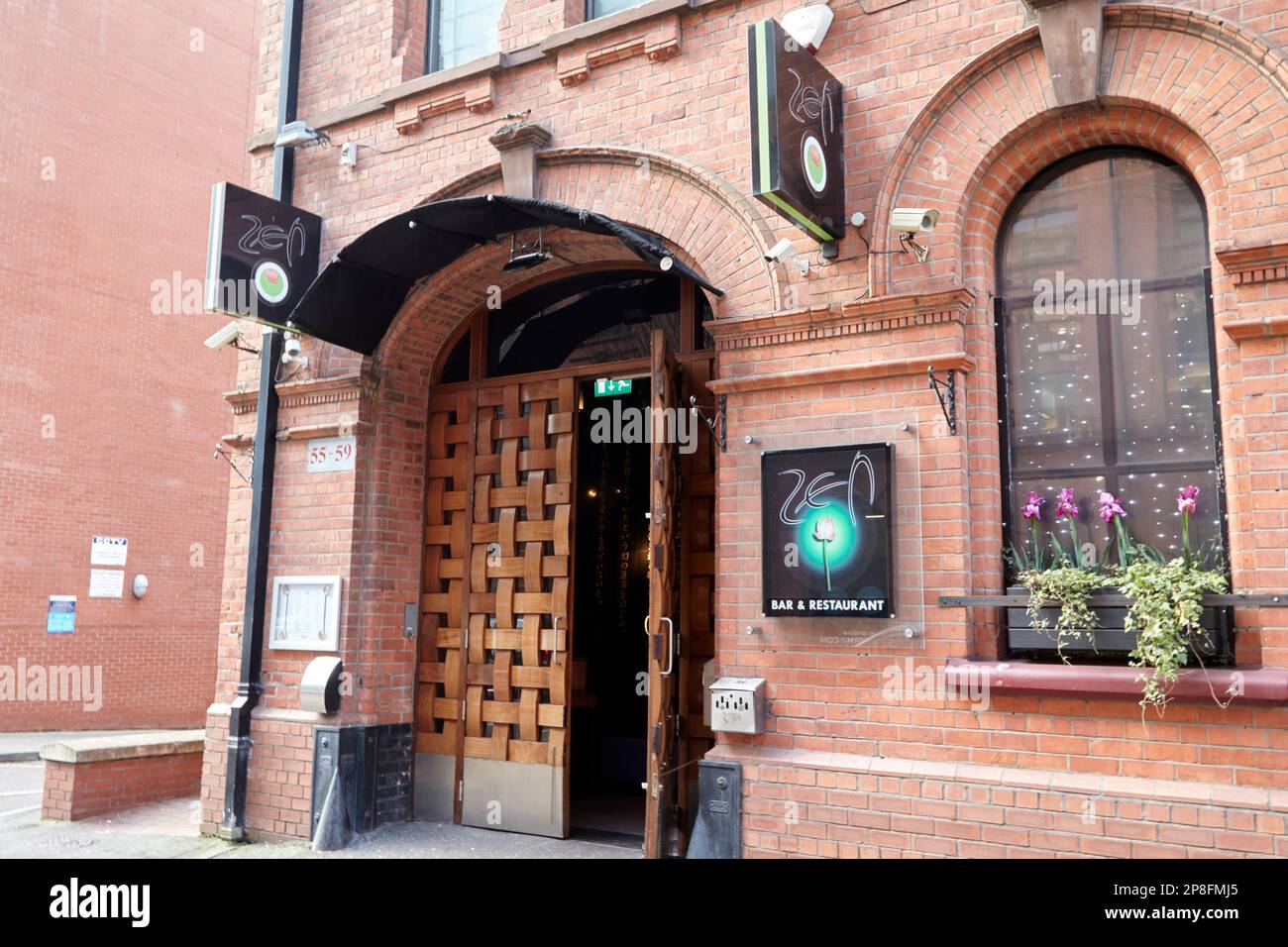 zen bar and restaurant adelaide st Belfast Northern Ireland UK Stock Photo