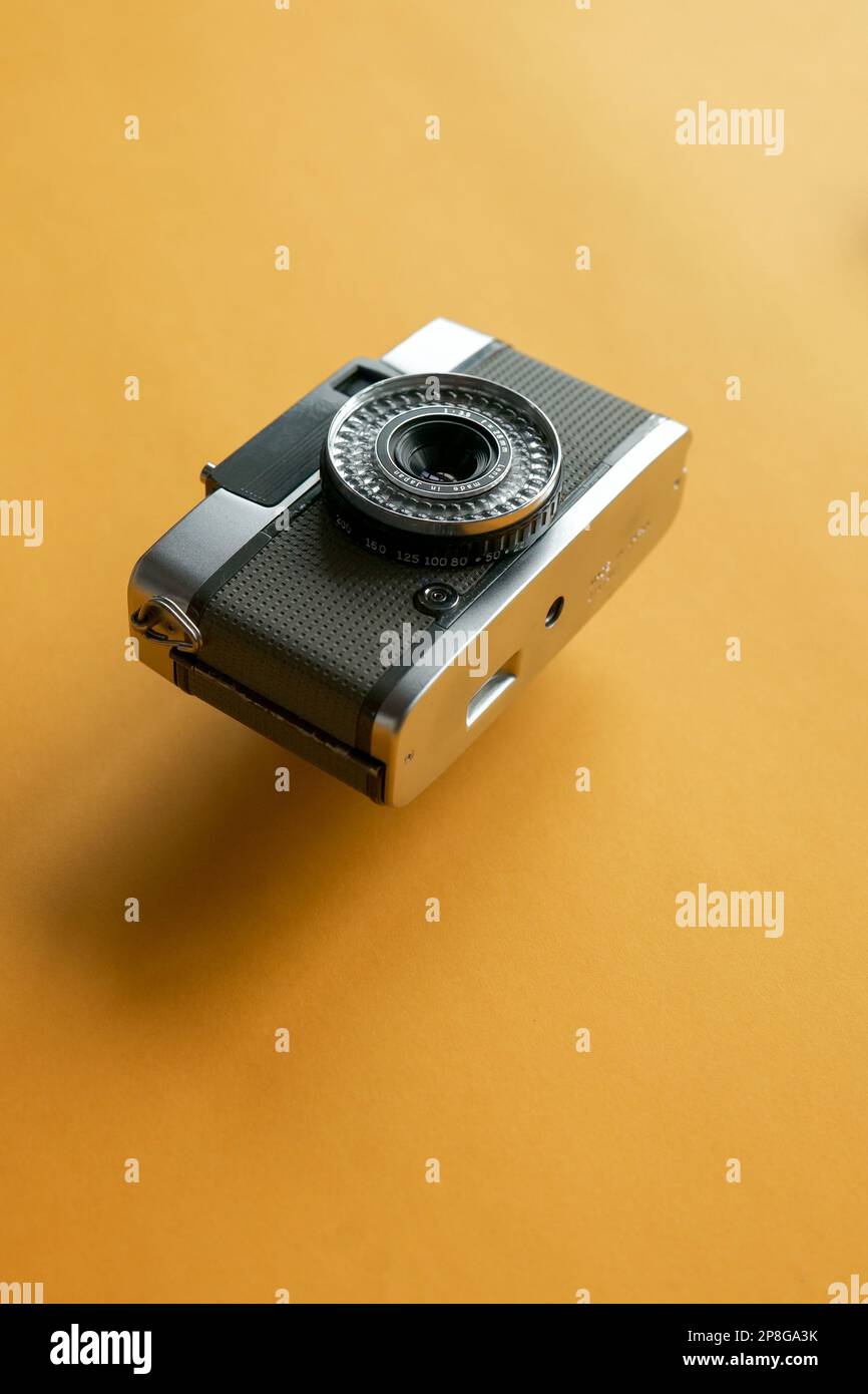 Vintage japanese 35mm analog half frame film camera with a selenium