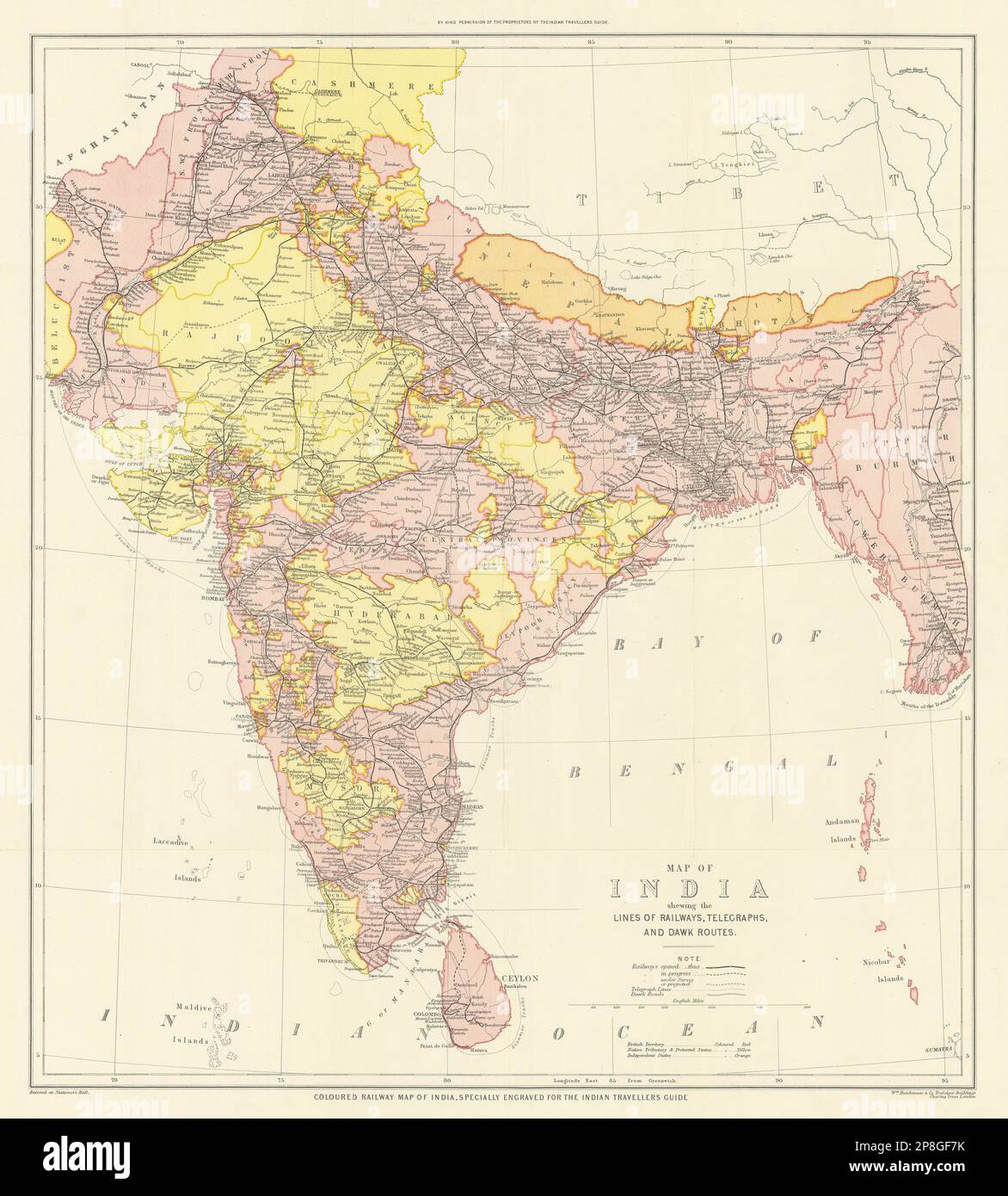 Map Of India 1905 Dannie Elisabeth
