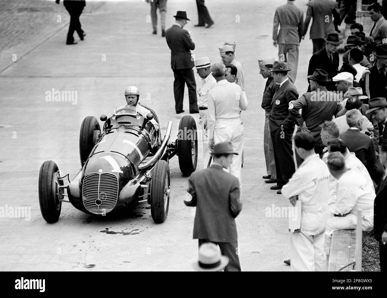 FILE - In this May 18, 1940 file photo, driver Wilbur Shaw, left, Indy ...