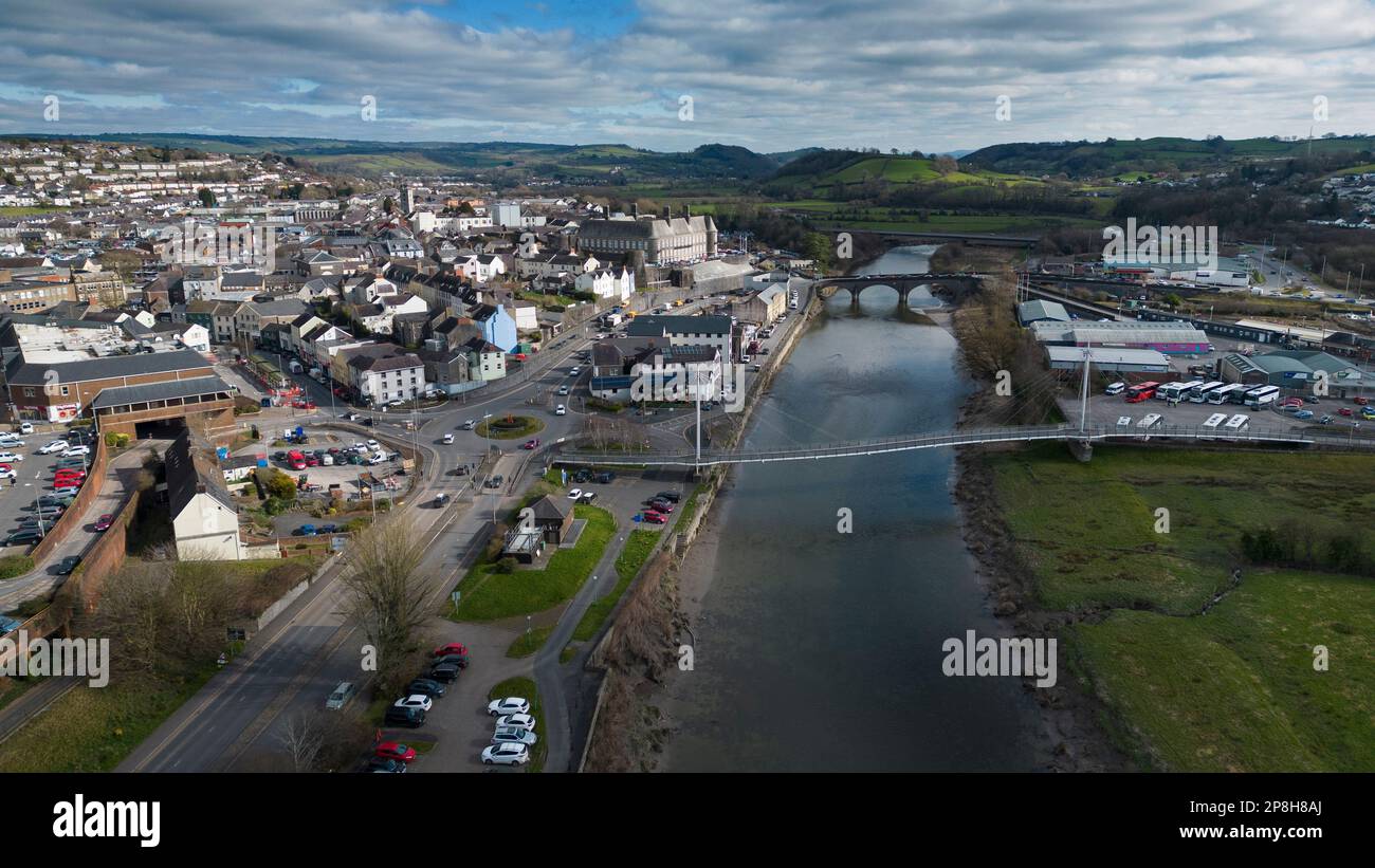 General view, Carmarthen, Wales