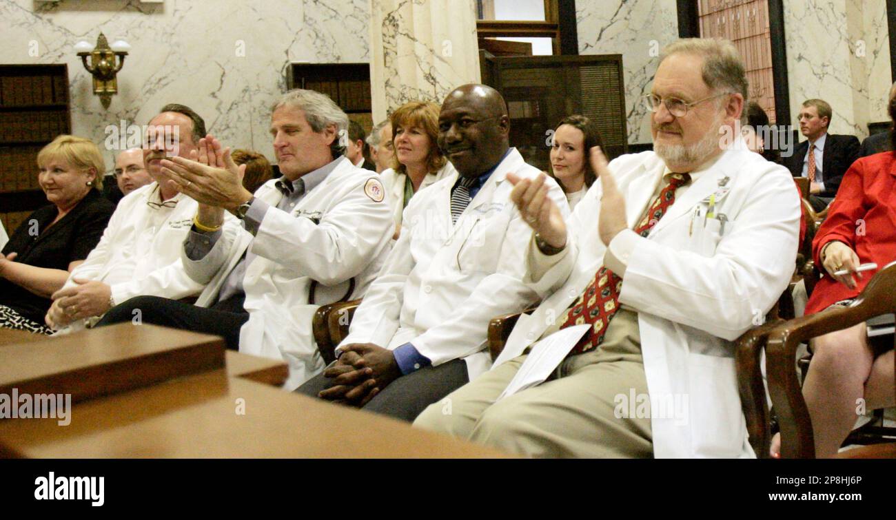 cigarette tax mississippi Mississippi Medical Association President Dr. J. Patrick Barrett, right,  was among a large number of area physicians and health care professionals  that applauded the Cigarette Tax conferees after they approved a report