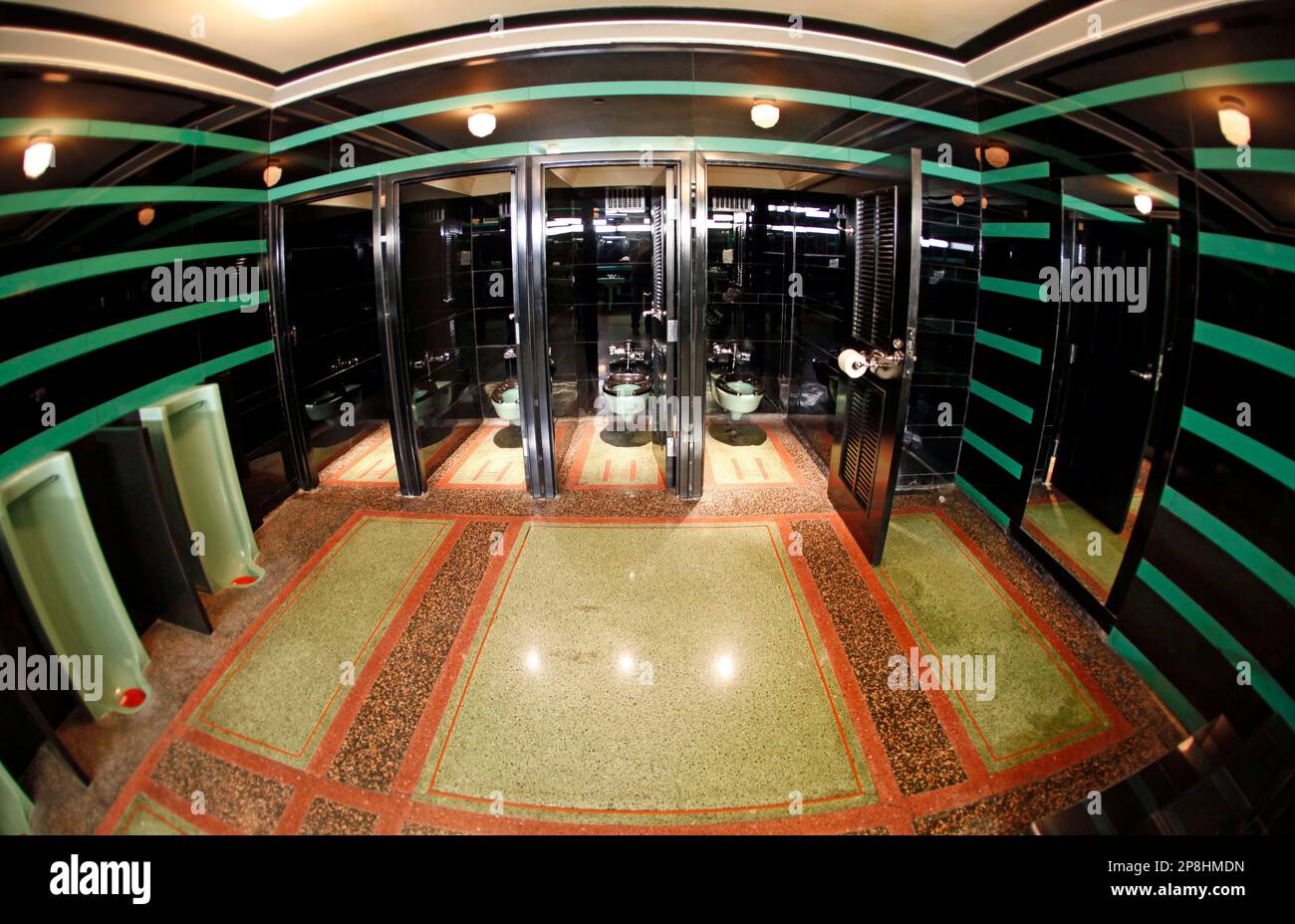 The Hermitage Hotel men's room in Nashville, Tenn., seen April 13, 2009