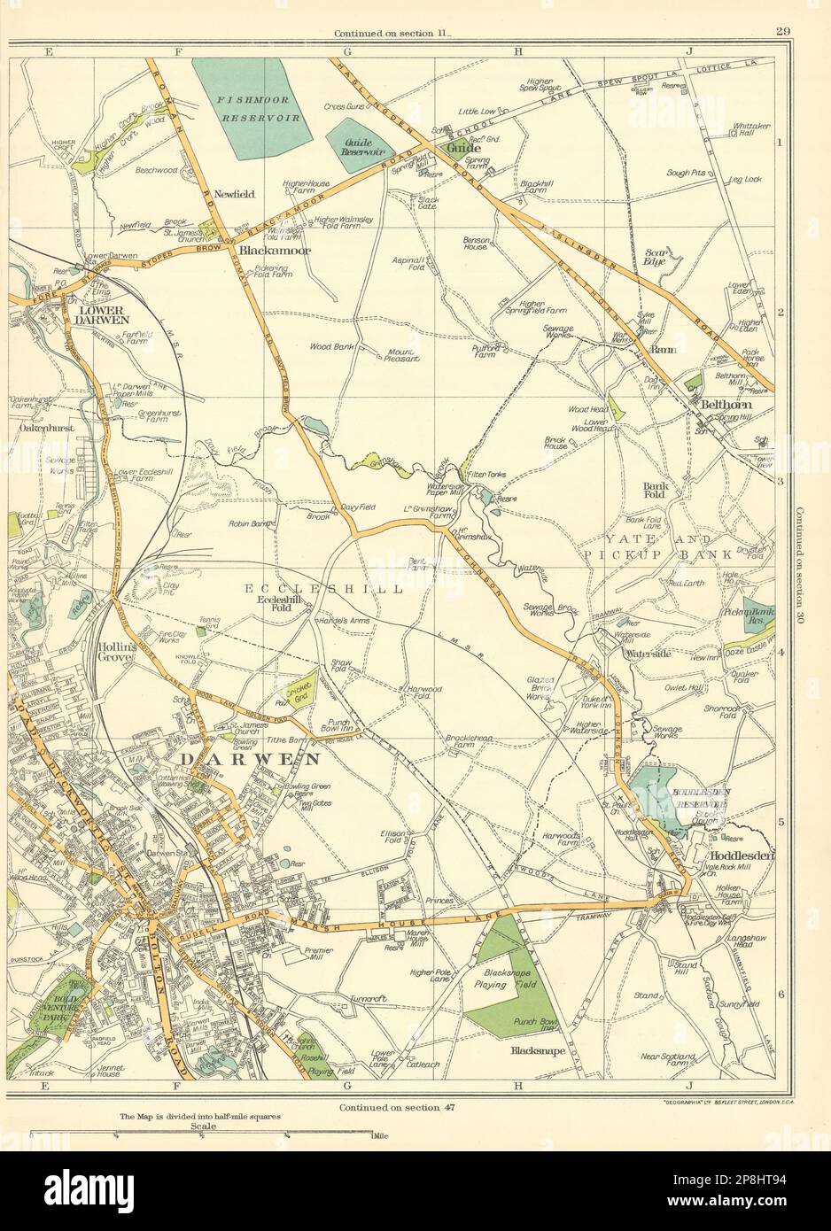 LANCASHIRE Darwen Lower Blackamoor Belthorn Hollin's Grove Hoddlesden