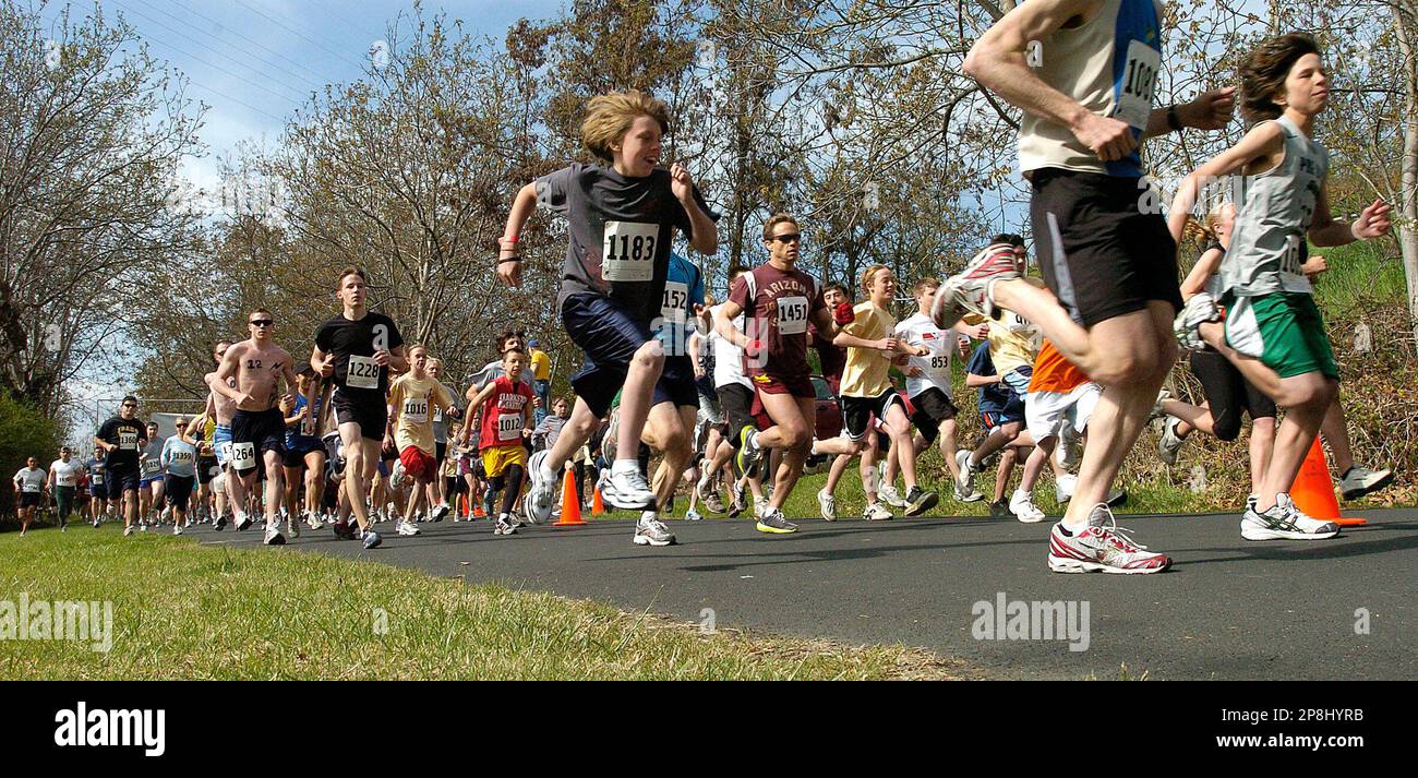 The sprint is on, as competitors in the 32nd annual Seaport River Run