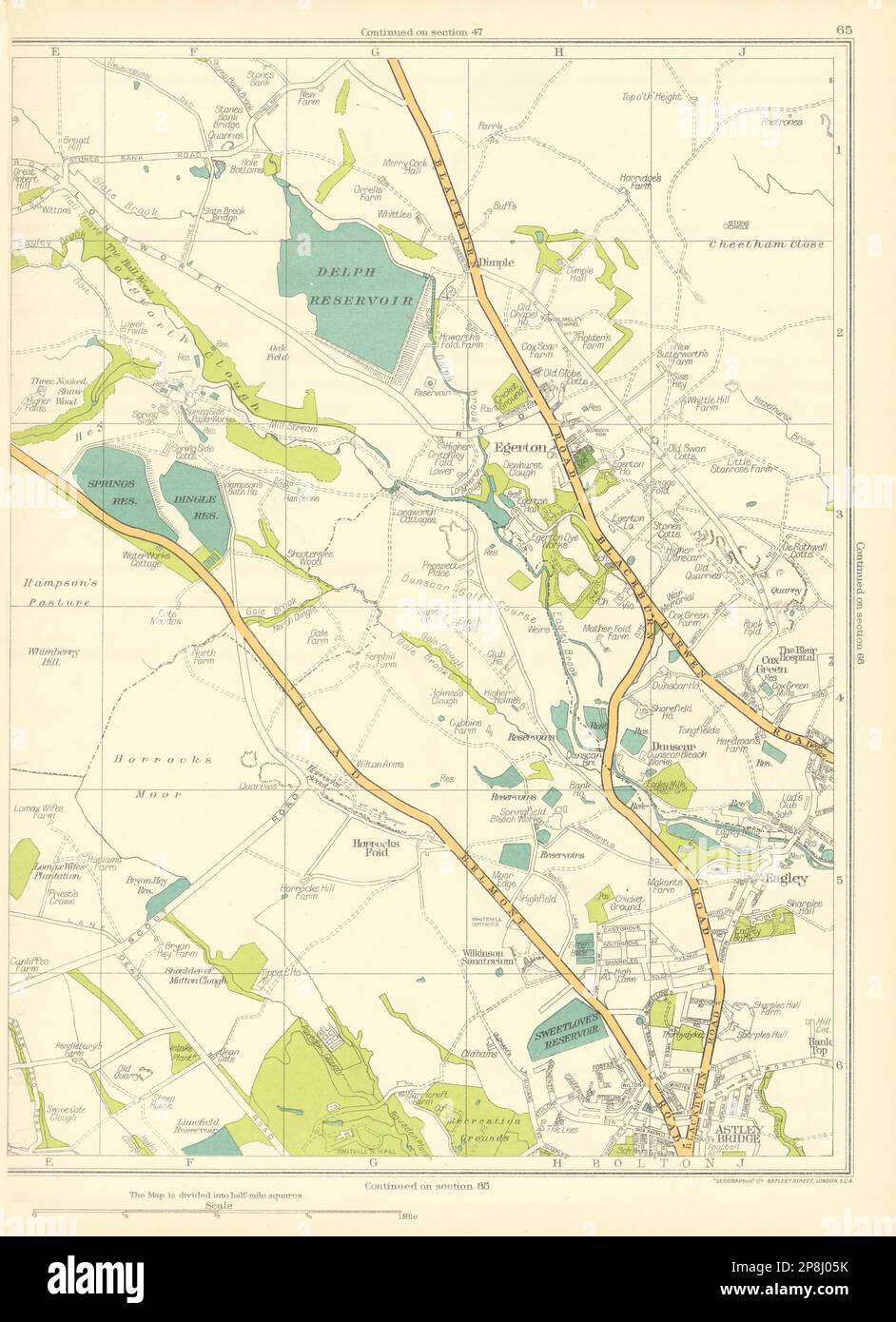 LANCASHIRE Bolton Astley Bridge Horrocks Egerton Dimple Eagley Dunscar