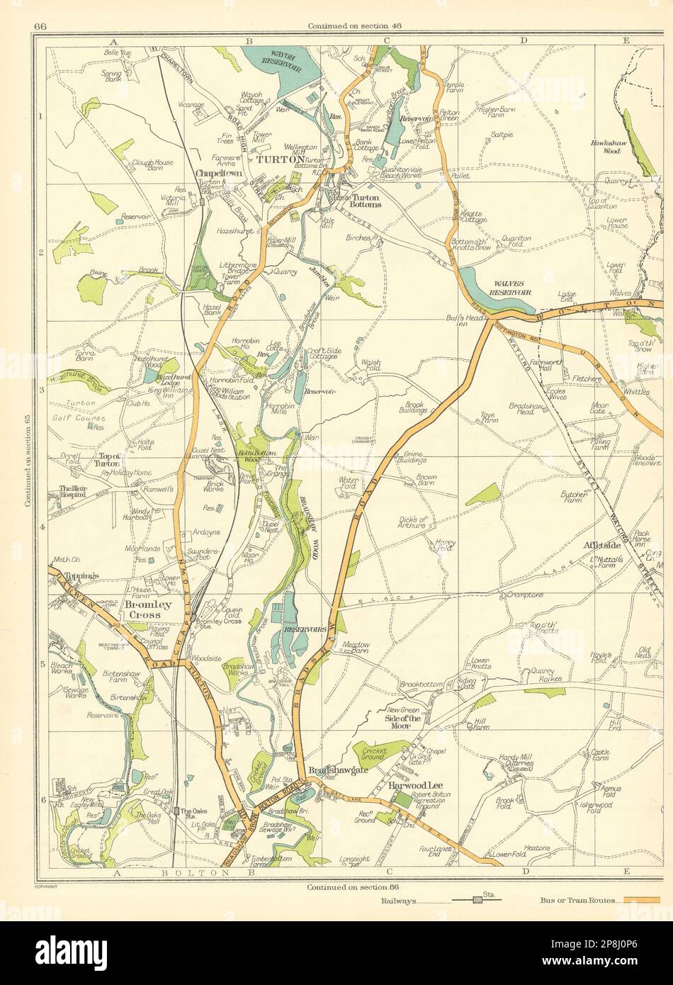 LANCASHIRE Bolton Turton Bromley Cross Harwood Lee Bradshawgate 1935