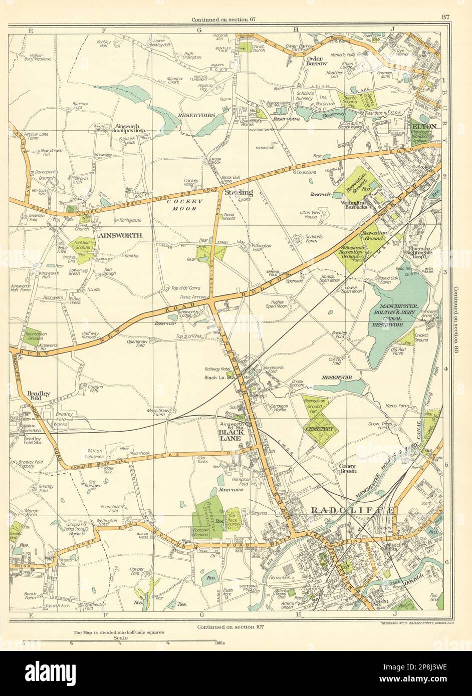LANCASHIRE Ainsworth Radcliffe Black Lane Starling Elton Little Lever