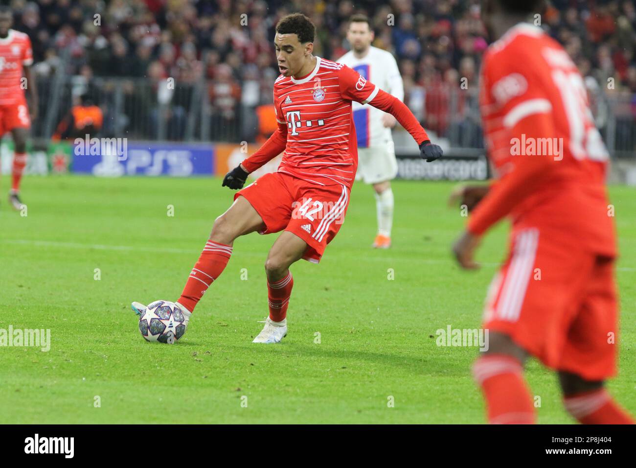 Munich, Germany. , . 42 Jamal Musiala Of FcBayern, FOOTBALL, UEFA ...