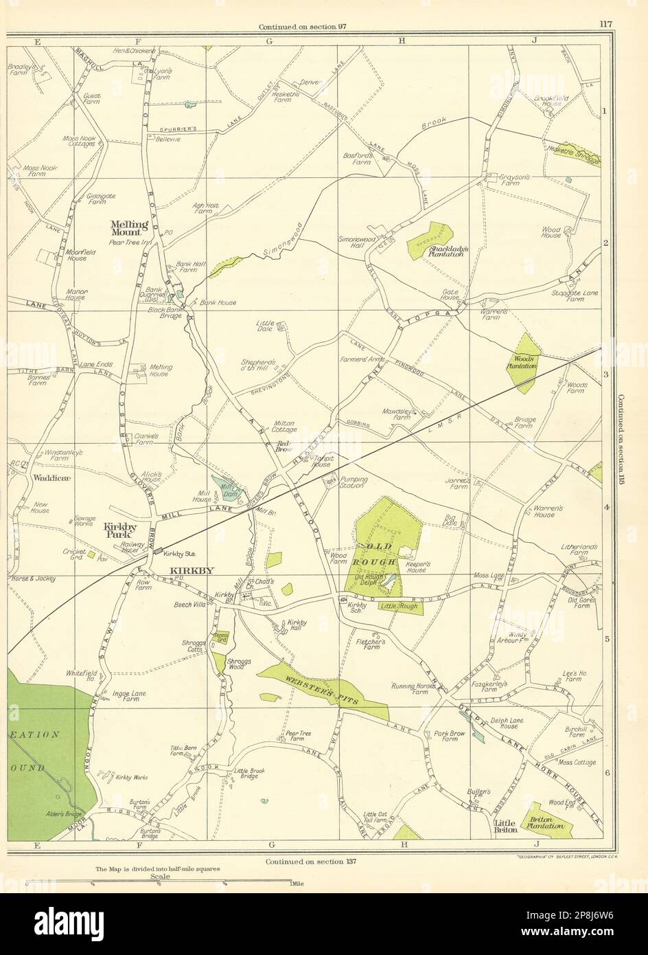 LANCASHIRE Melling Mount Kirkby Park Kirkby Waddicar ster's Pits