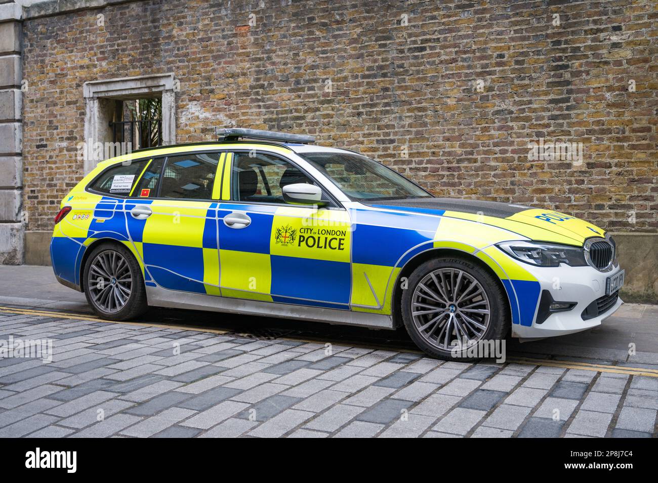 City of London Police patrol car parked in New Street, London EC2, England, UK