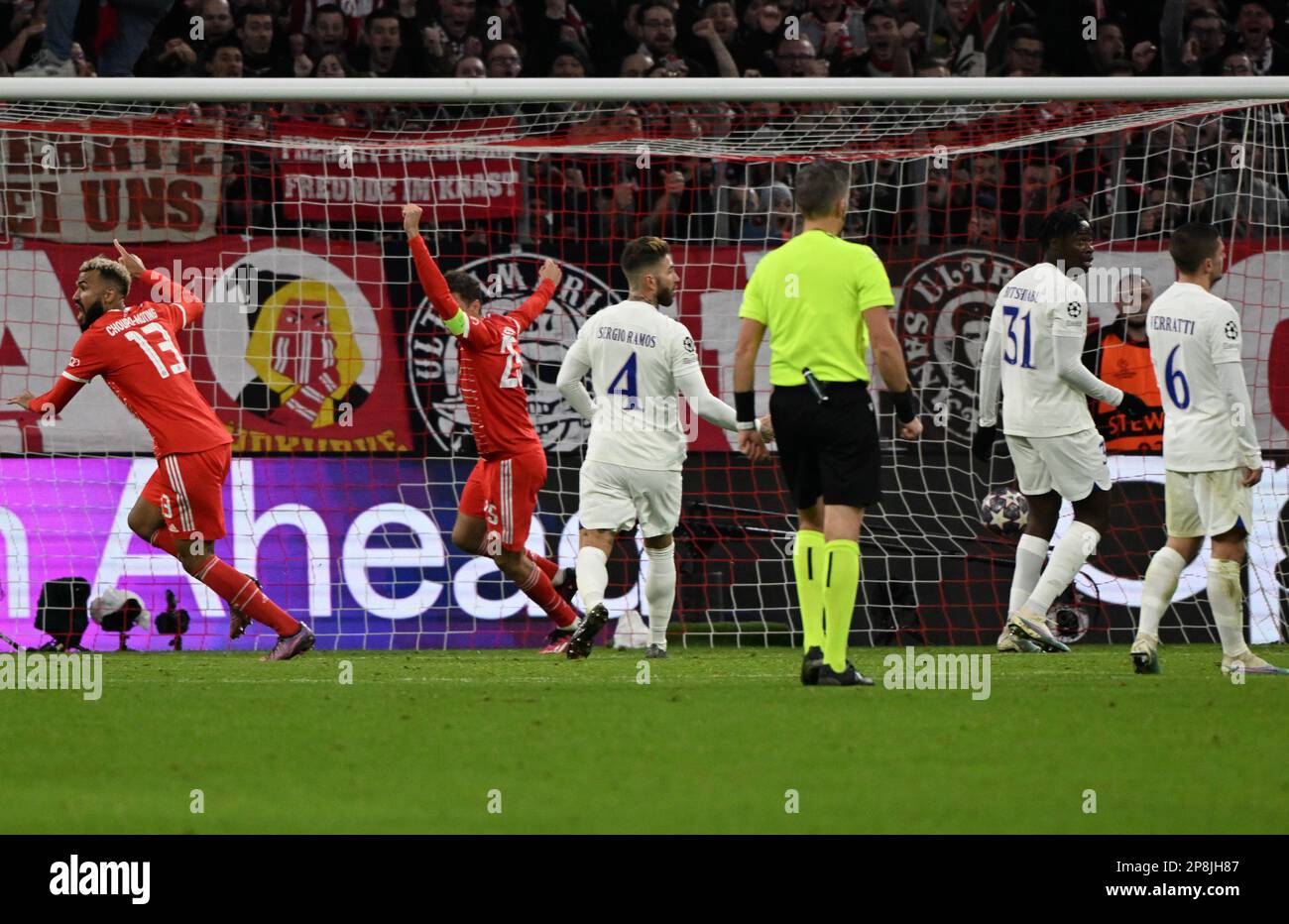 Munich, Germany. 08th Mar, 2023. Soccer: Champions League, Bayern ...