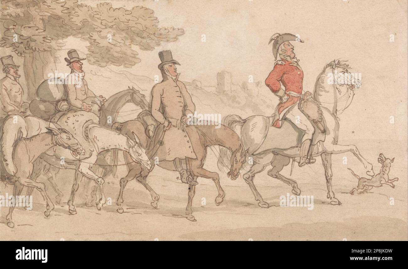 The Military Adventures of Johnny Newcome by Thomas Rowlandson Stock Photo