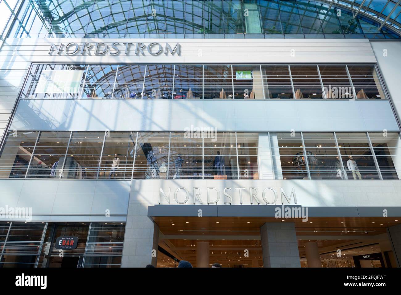 Toronto, Ontario CanadaMarch 8th 2023 Nordstrom department store at