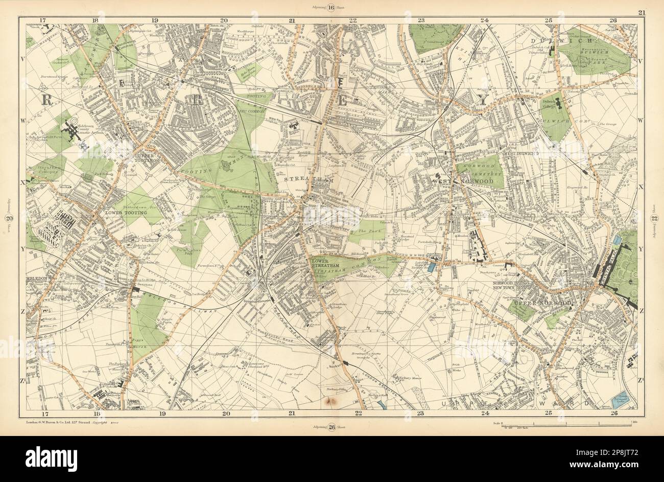 London street map 1900 hi-res stock photography and images - Alamy