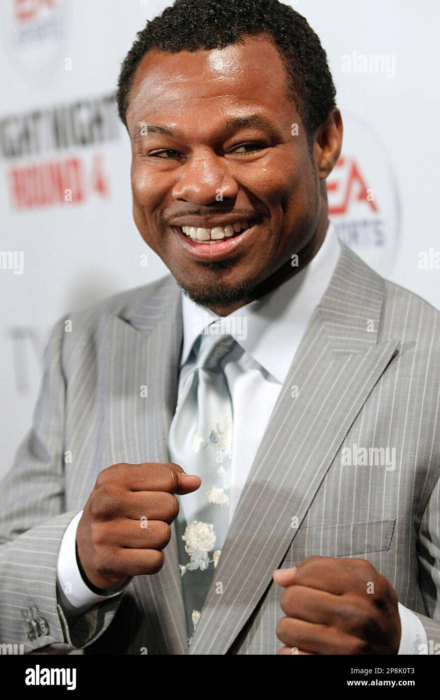 Boxer Sugar Shane Mosley arrives at the premiere of the documentary feature  film "Tyson" in West Hollywood, Calif. on Thursday, April 16, 2009. (AP  Photo/Dan Steinberg Stock Photo - Alamy