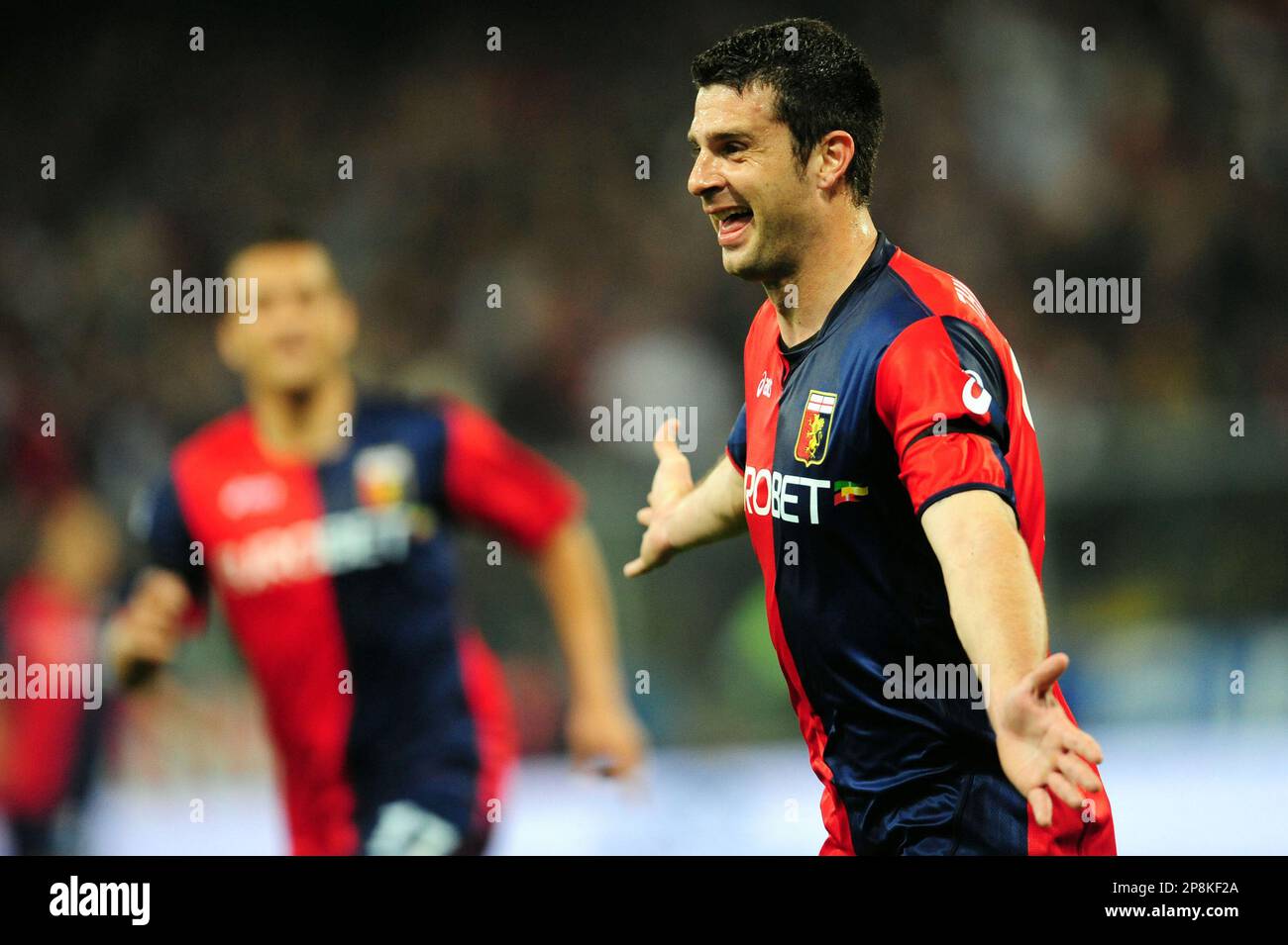 MAGLIA CALCIO MATCH worn genova genoa ULTRAS INDOSSATA SHIRT PRIMAVERA EUR 35,00 - FR