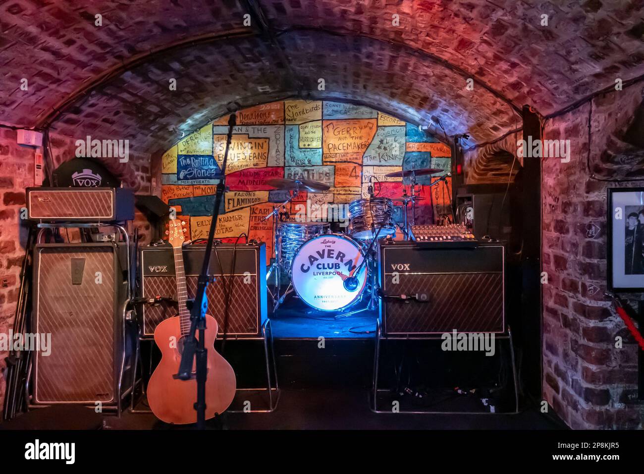 The famous Cavern Club in Mathew Street Liverpool where the Beatles ...