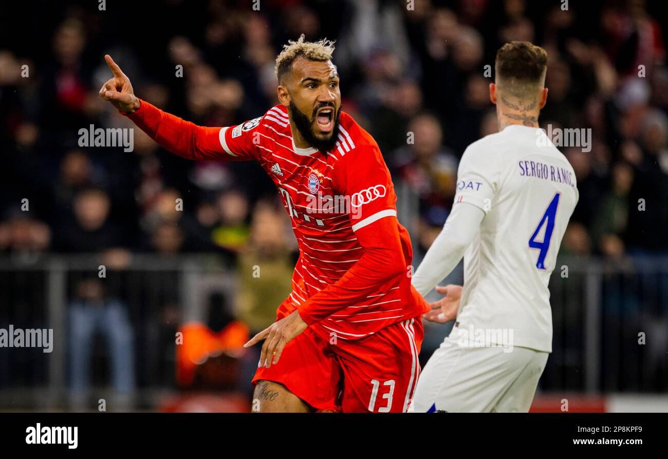 Munic, Germany. 8th Mar, 2023. Torjubel: Eric Maxim Choupo-Moting ...