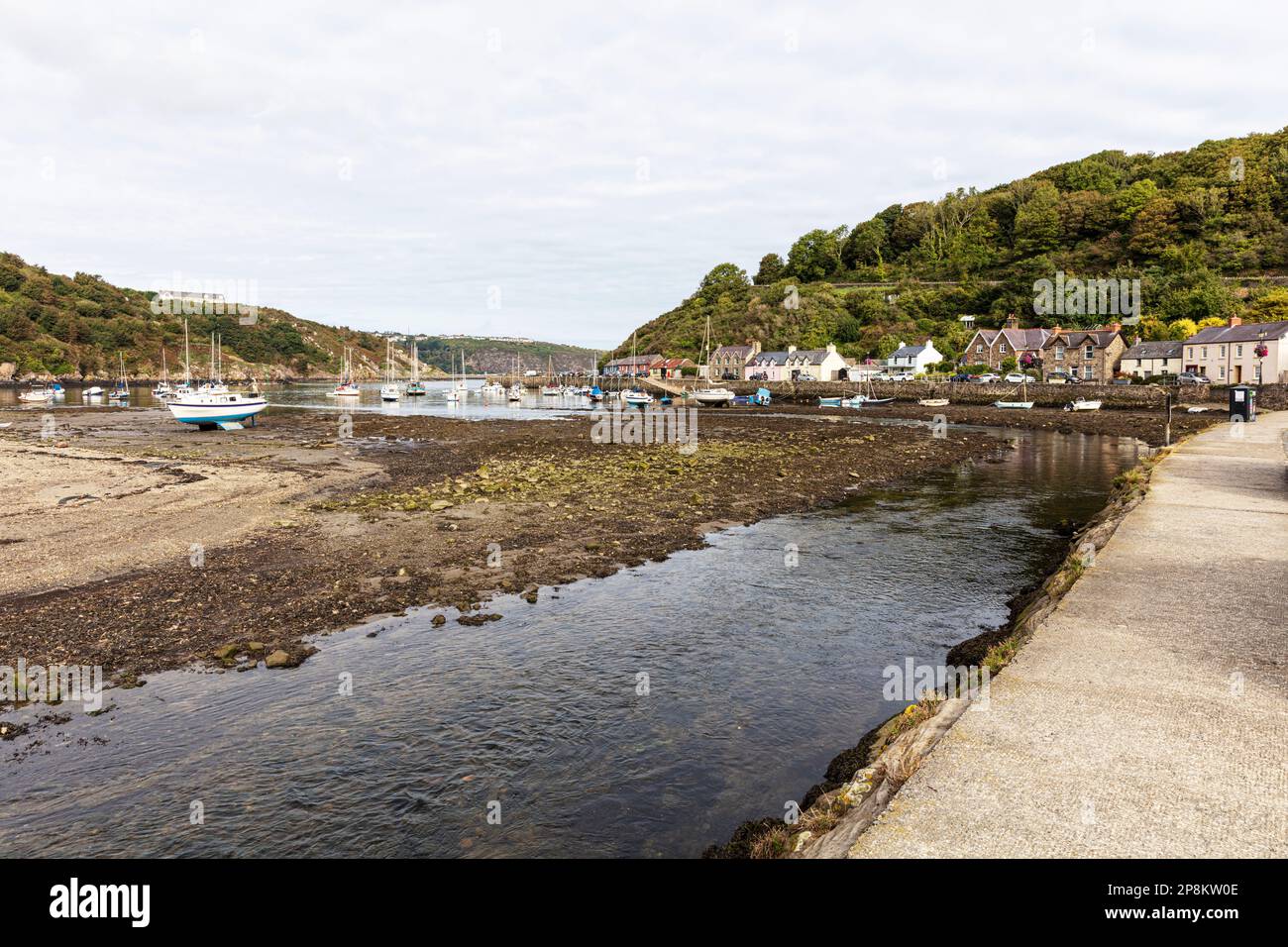 The lower town harbour of Fishguard, Pembrokeshire, Wales, UK