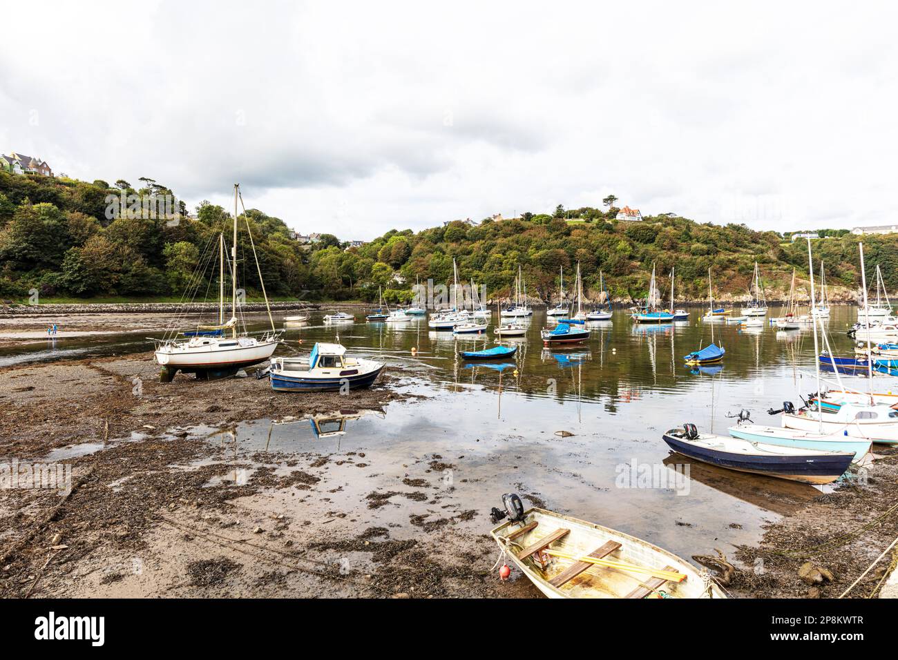 The lower town harbour of Fishguard, Pembrokeshire, Wales, UK, Fishguard, harbour, harbor, boats