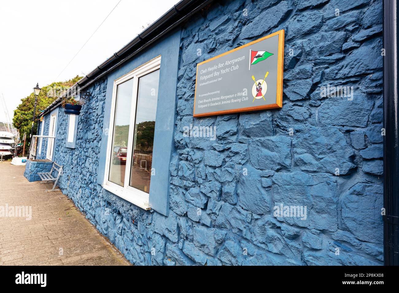 Fishguard bay Yacht Club, The lower town harbour of Fishguard