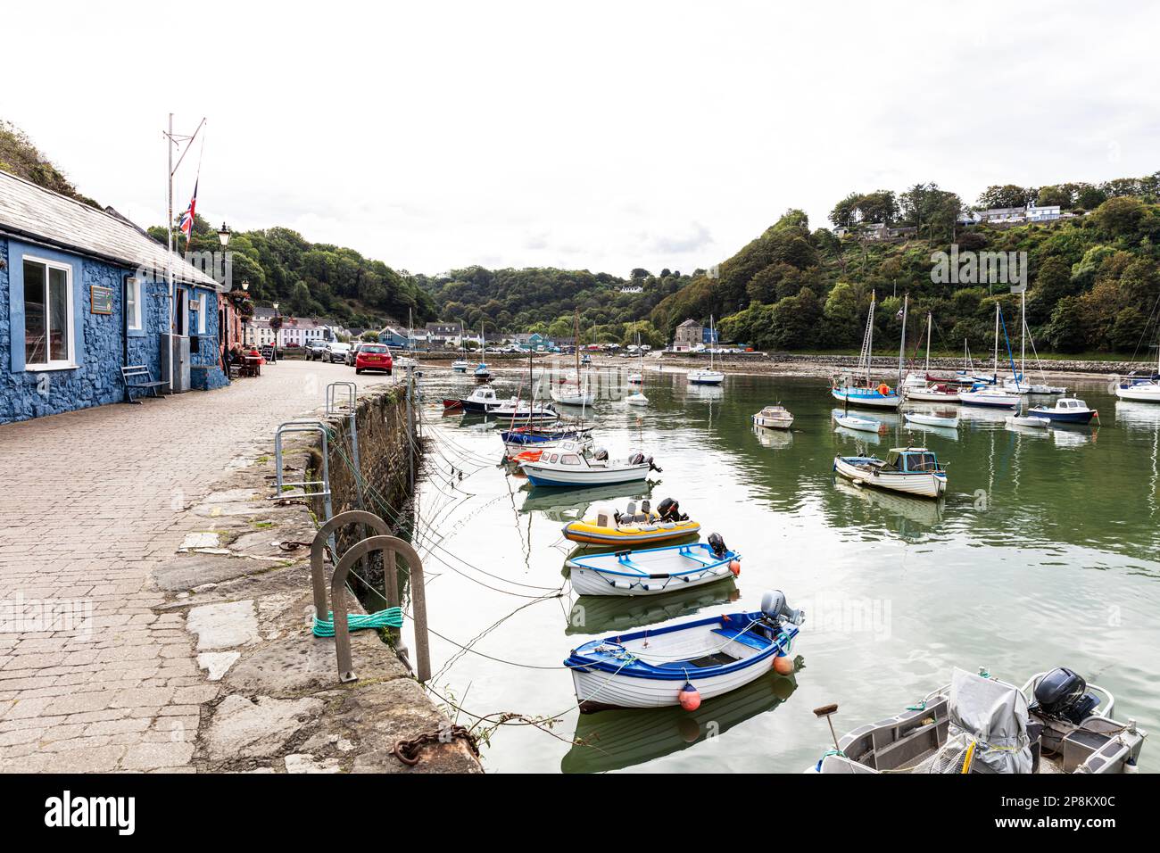 The lower town harbour of Fishguard, Pembrokeshire, Wales, UK