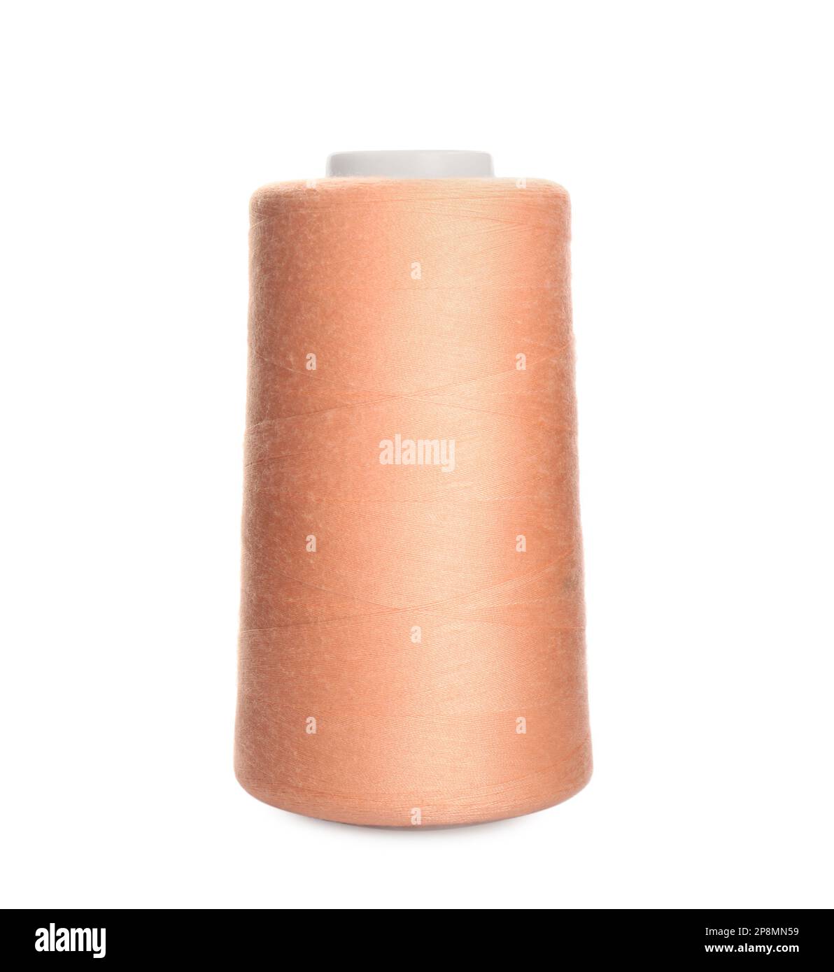 Spool of pale pink sewing thread isolated on white Stock Photo Alamy