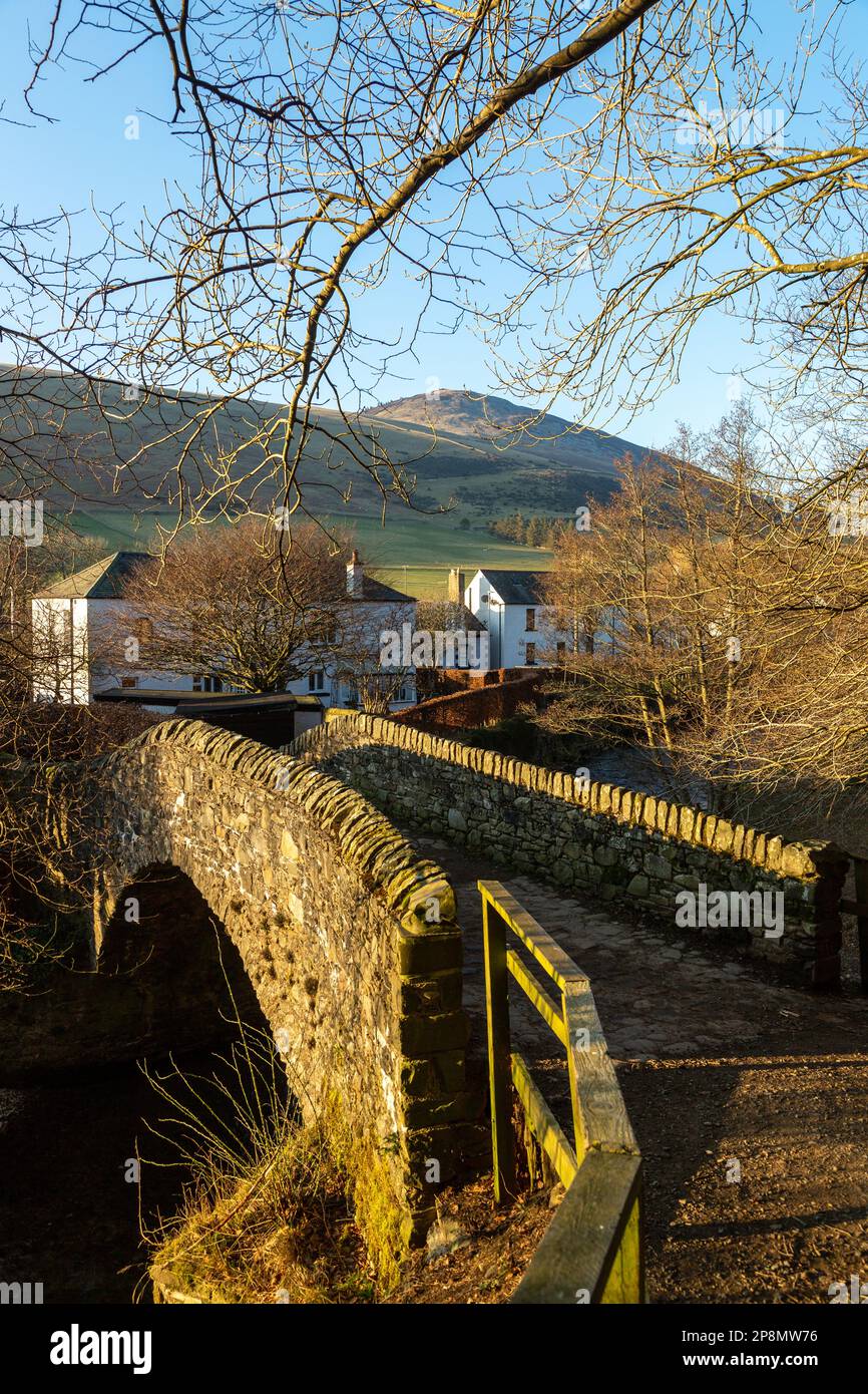 The Cuddy Bridge a singlearch packhorse bridge which crosses the Leithen Water was built in