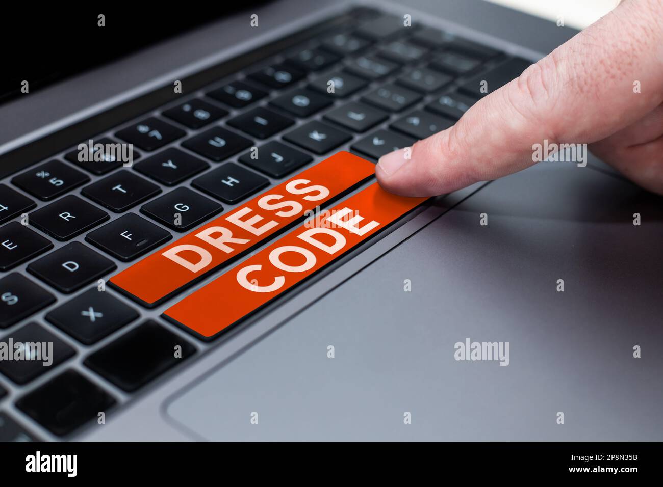 Text sign showing Dress Code. Conceptual photo an accepted way of ...