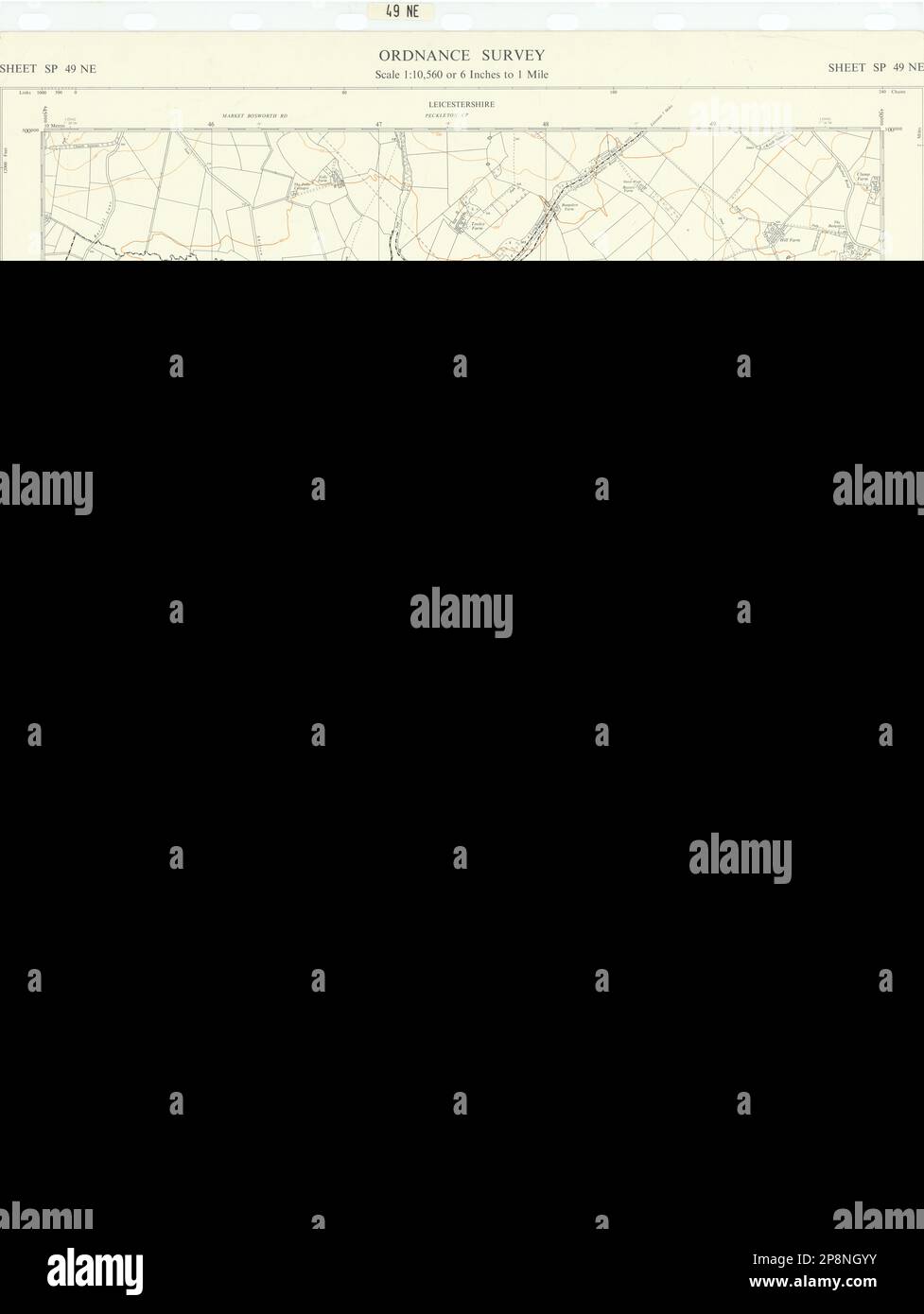 Ordnance Survey SP49NE Leics Earl Shilton Elmesthorpe Stoney Stanton