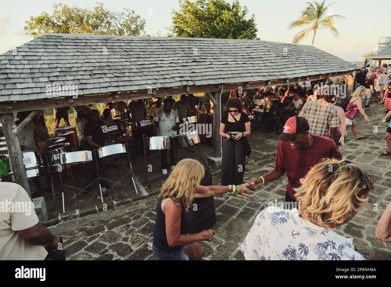 Shirley Heights Lookout in Antigua. Famous for its sunset and steel