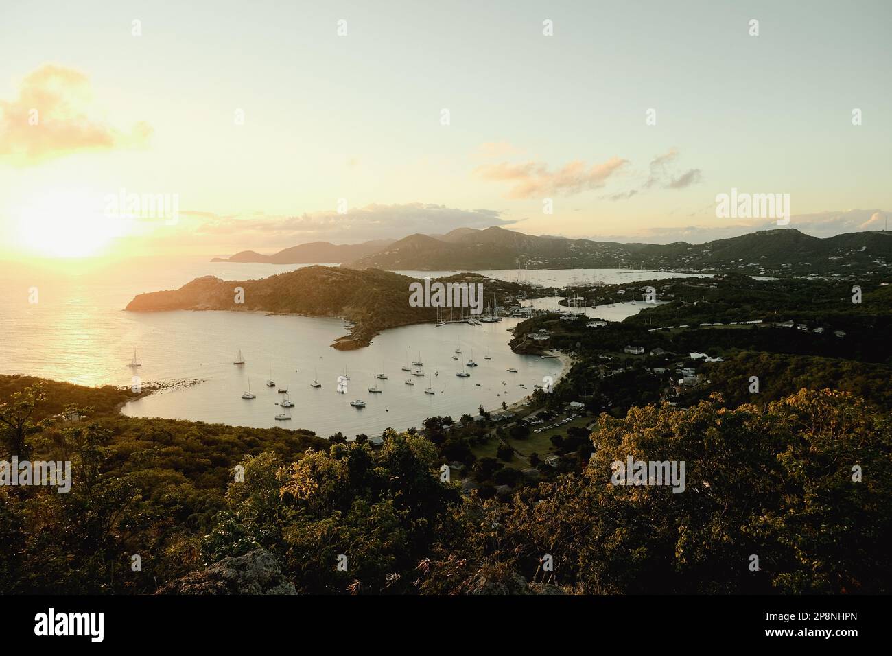 Shirley Heights Lookout in Antigua. Famous for its sunset and steel