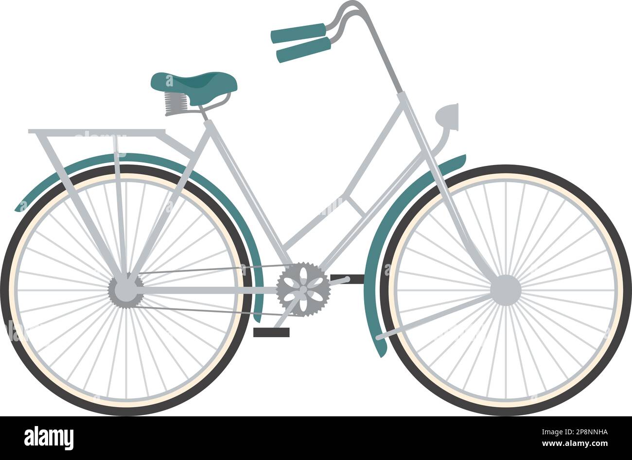 gray and green bicycle icon Stock Vector Image &amp; Art - Alamy
