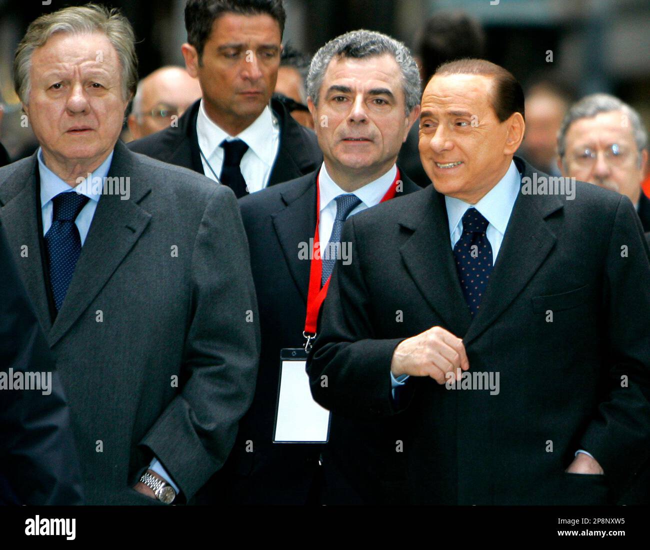 From left, Italian Infrastructure and Transports Minister Altero ...