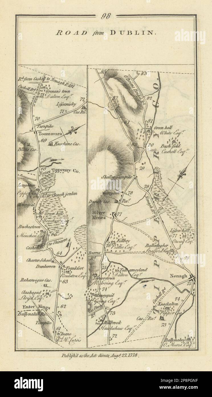 98 Dublin to Limerick. Toomevara Nenagh Silvermines. TAYLOR/SKINNER